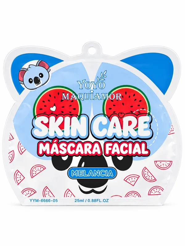 Máscara facial melancia - yoyo maquiamor