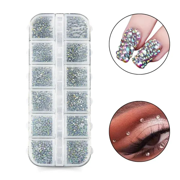 Caixa de strass para maquiagem