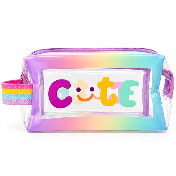 Necessaire transparente cute 
