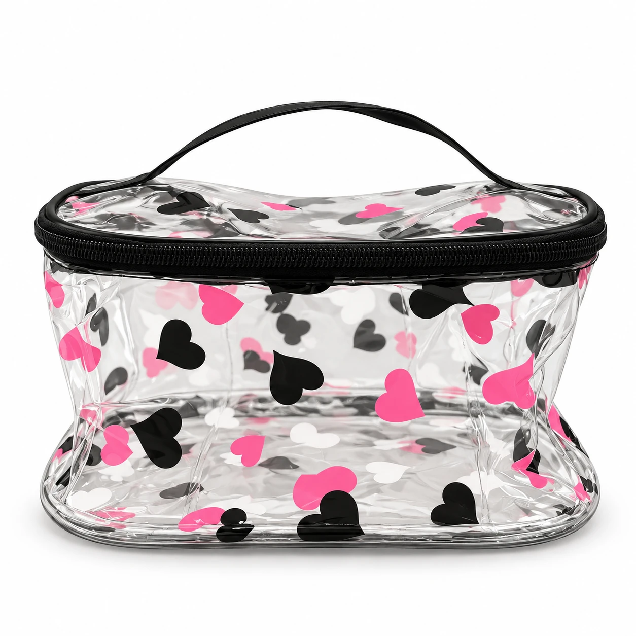 Necessaire transparente coração  - 1