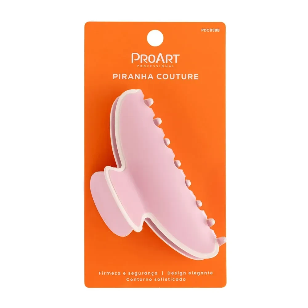 Piranha de Cabelo Hair Clip Couture rosa- ProArt - 1
