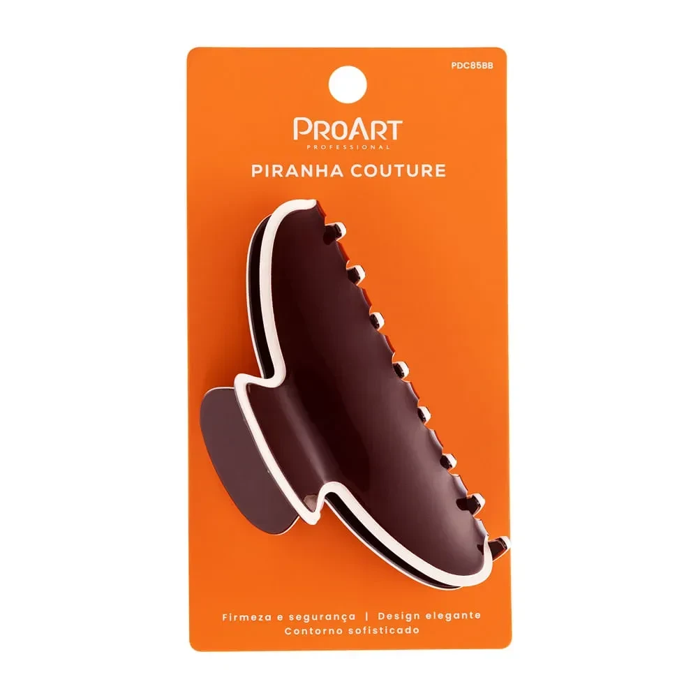 Piranha de Cabelo Hair Clip Couture marrom - ProArt - 1