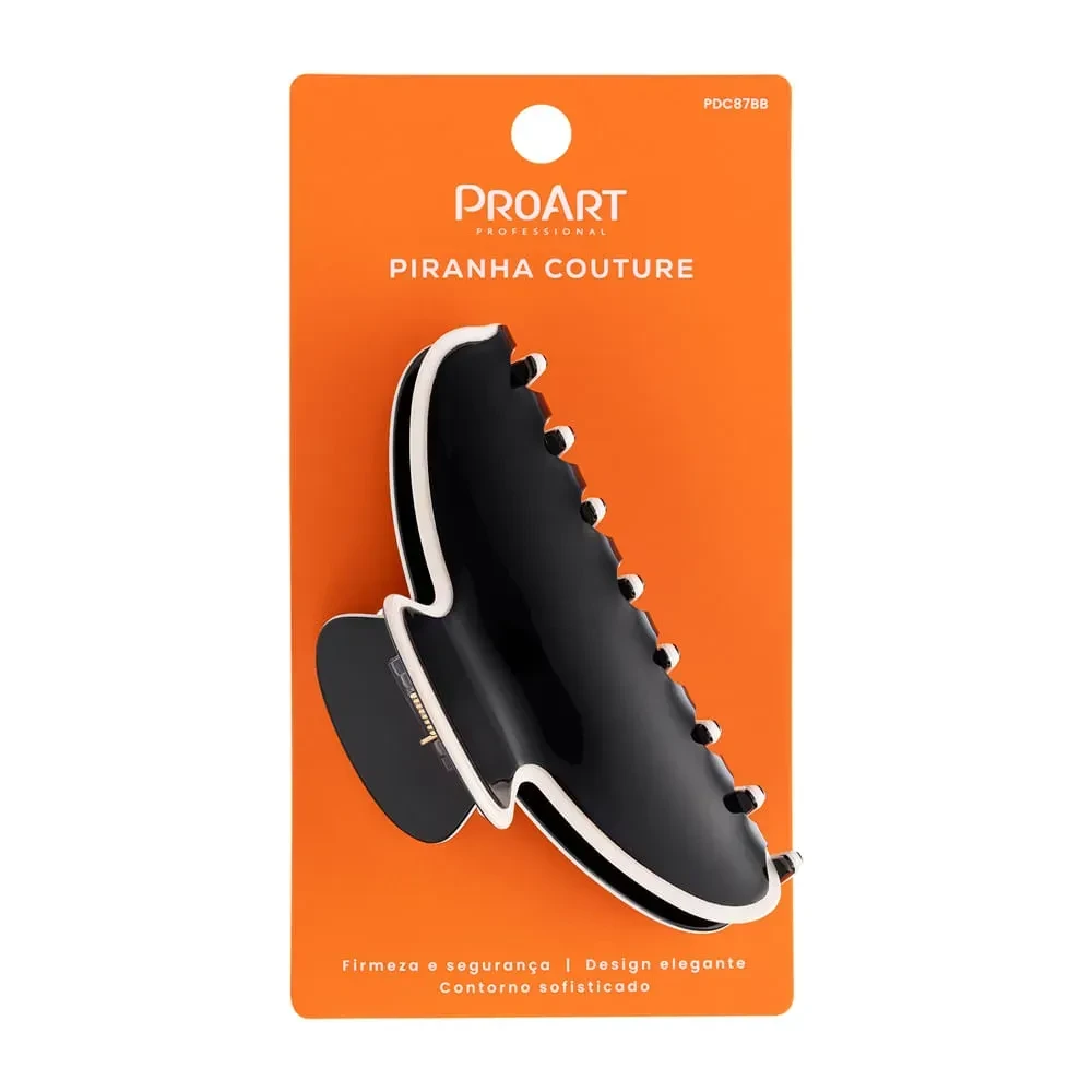 Piranha de Cabelo Hair Clip Couture preto - ProArt - 1