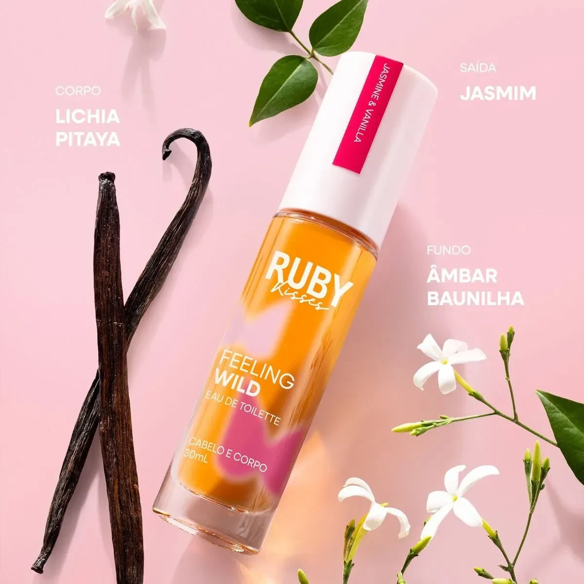 Perfume Feelings corpo e cabelo Eau de Toilette Wild - ruby kisses - 2