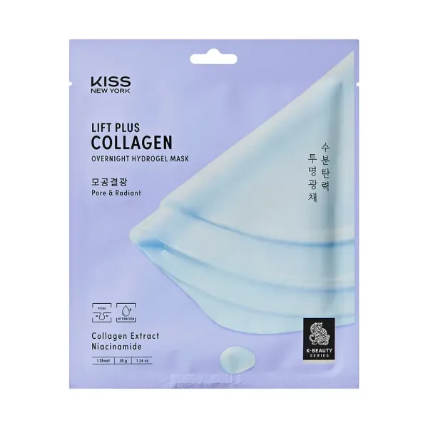 Máscara Facial de Hidrogel colageno - Kiss New York
