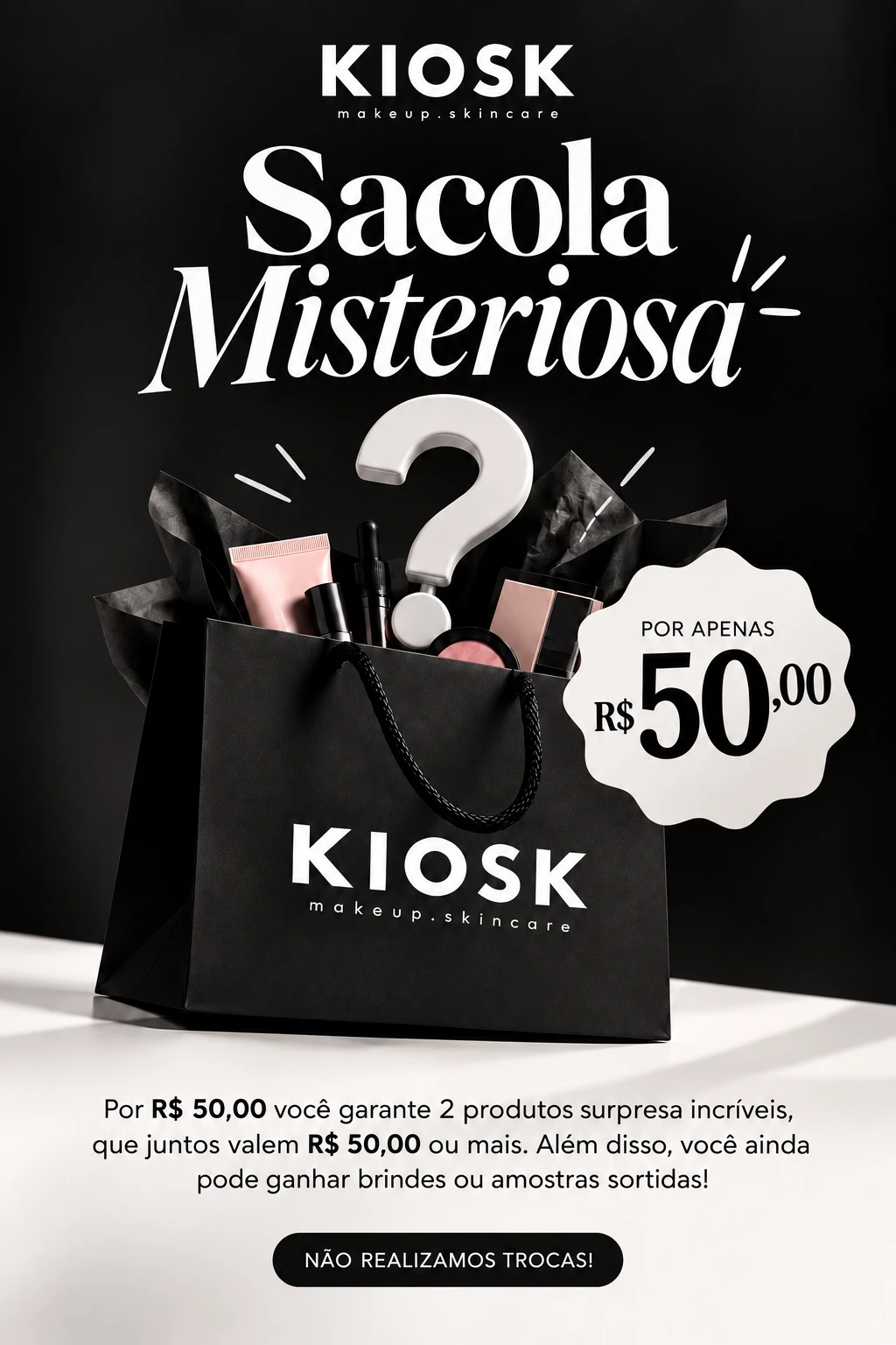 Sacola misteriosa (2 produtos)  - 1