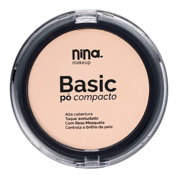 Pó compacto basic - Nina Makeup 