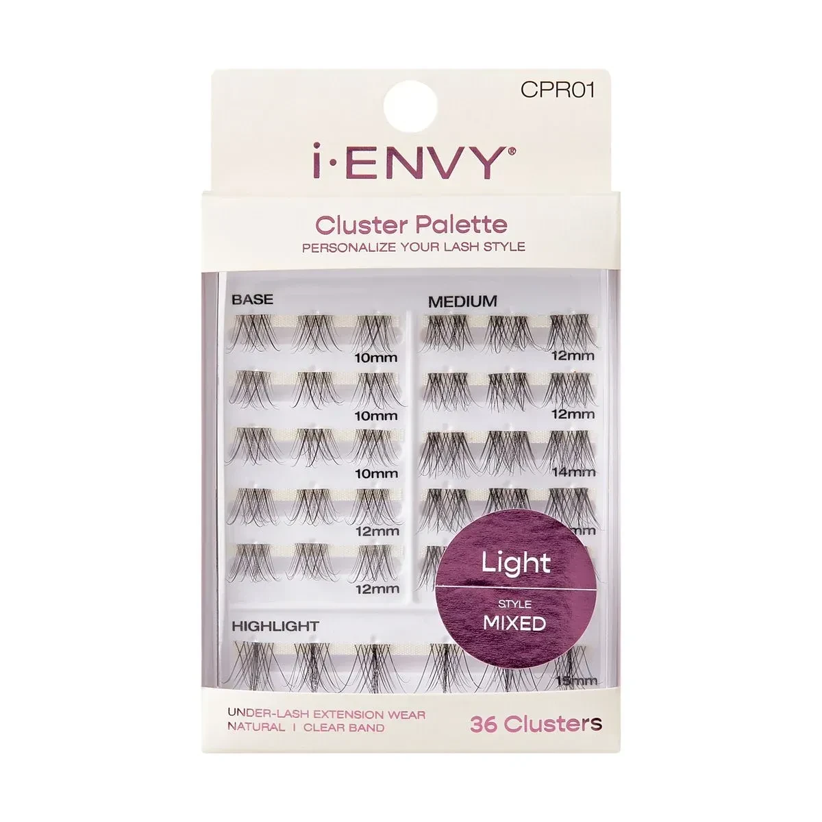 i-ENVY Paleta de Cílios Cluster - Kiss New York light 1 - 1