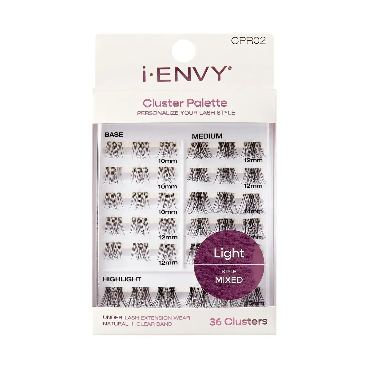 i-ENVY Paleta de Cílios Cluster - Kiss New York light 2 - 1