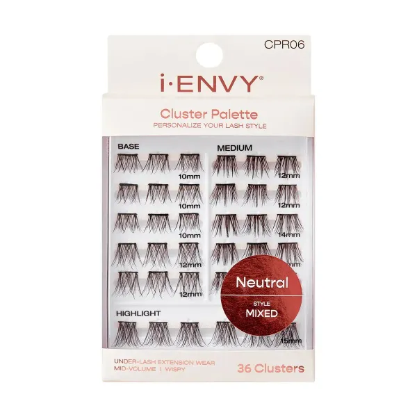 i-ENVY Paleta de Cílios Cluster - Kiss New York neutral 1