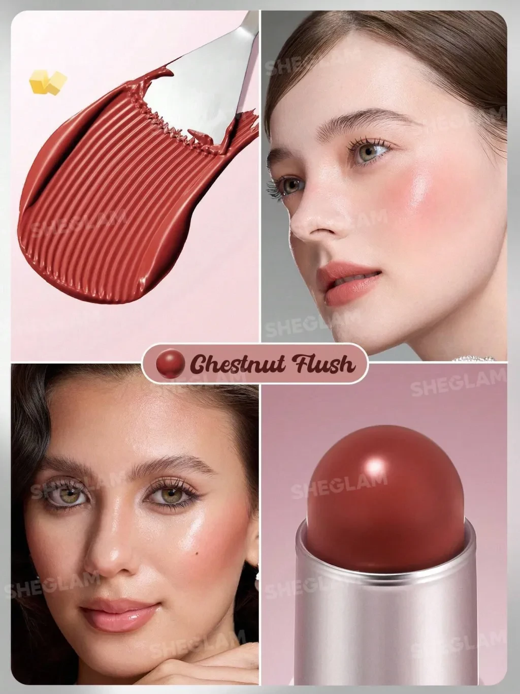 Buttery Bliss Blush Stick chestnut flush 204- SHEGLAM - 2