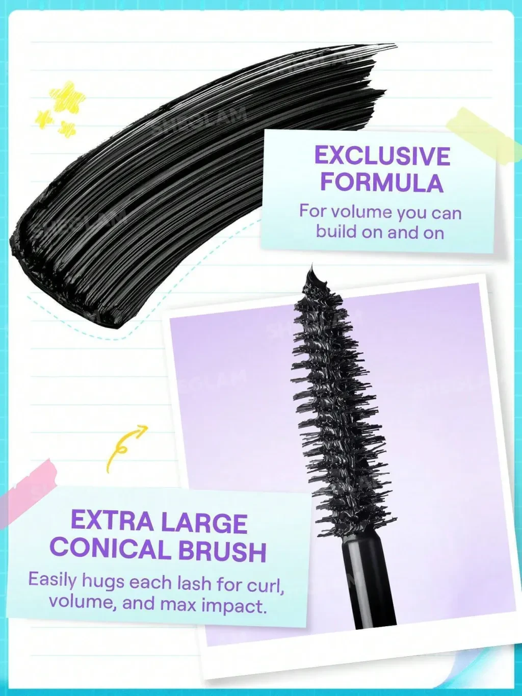Lashlighter Mega Boost Máscara para Cílios – SHEGLAM - 2