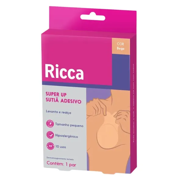 Sutiã adesivo bege P - Ricca