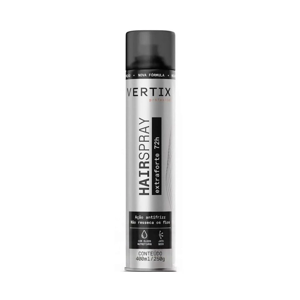 Spray Fixador Extra Forte 72h 400ml- Vertix - 1