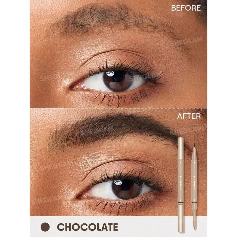 Lápis e delineador para sobrancelha 2 em 1 cor 08 Chocolate - Sheglam - 2