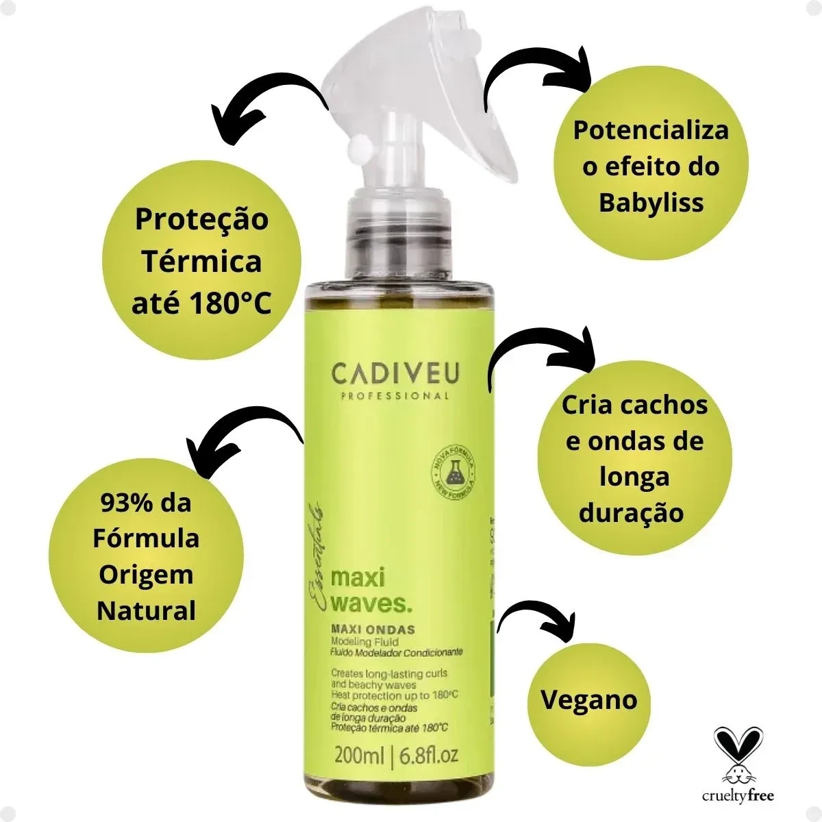 Fluido Modelador Maxi Waves Ondas 200ml - Cadiveu - 2