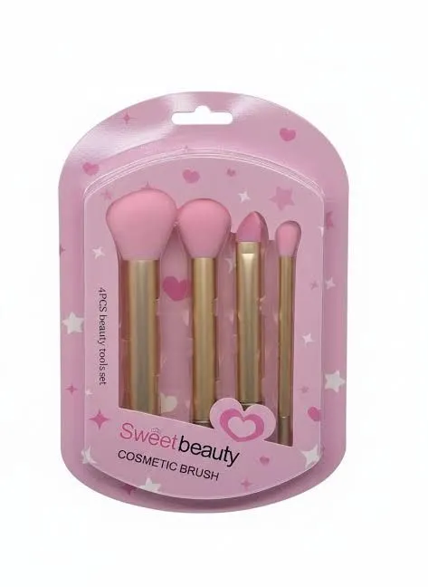 Kit de pincéis rosa - Sweet Beauty 