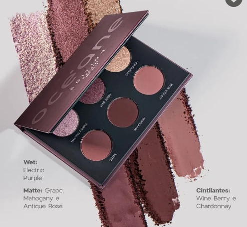 Paleta de Sombras Nude - 6 Eyeshadow Palette Glorious Oceane Edition - 2