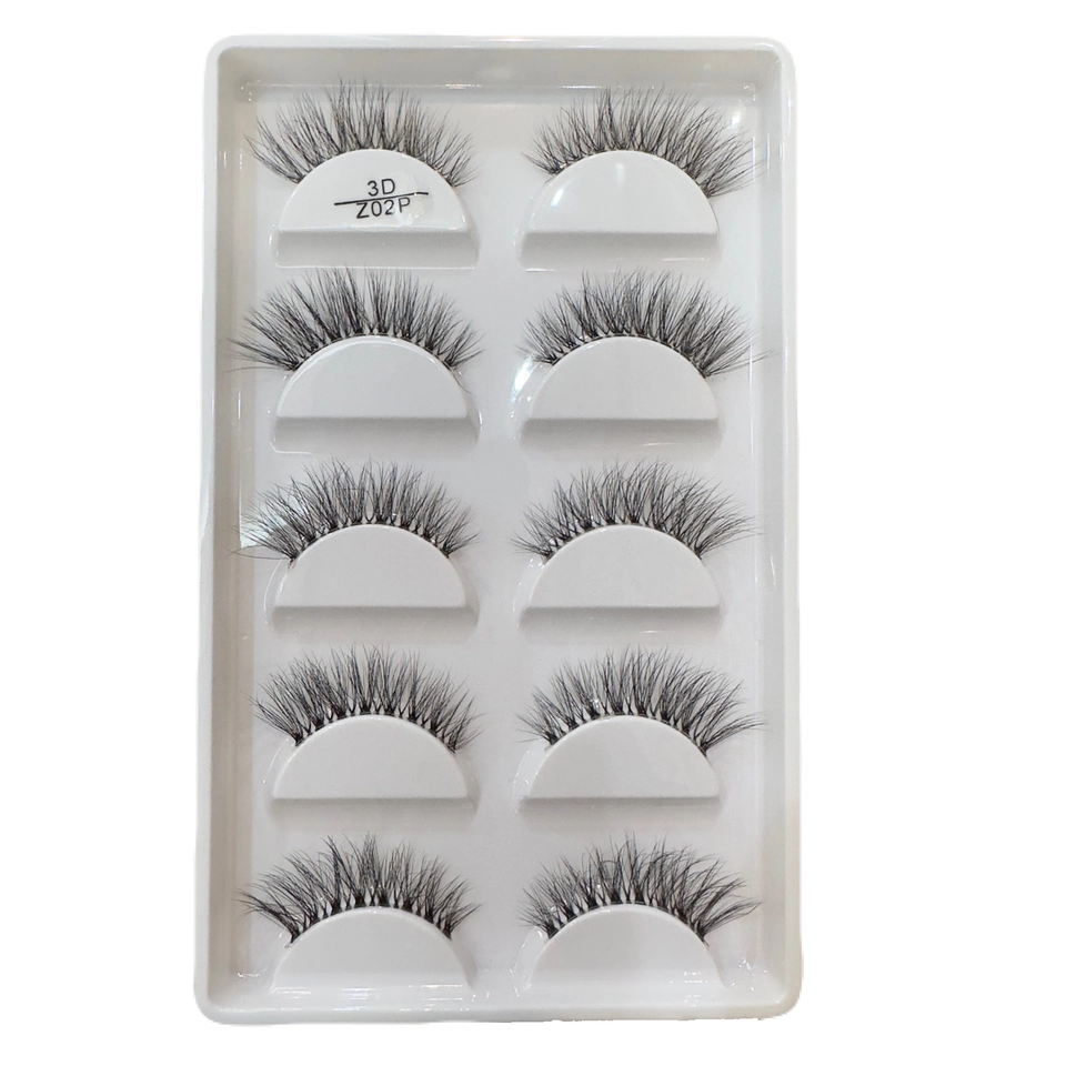 CARTELA DE CÍLIOS 5 PARES 3D Z02P