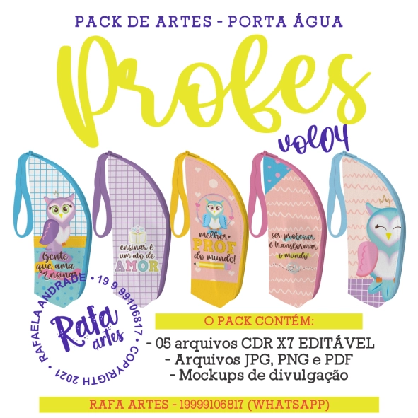 Profes - Porta água Corujinhas - imagem 1