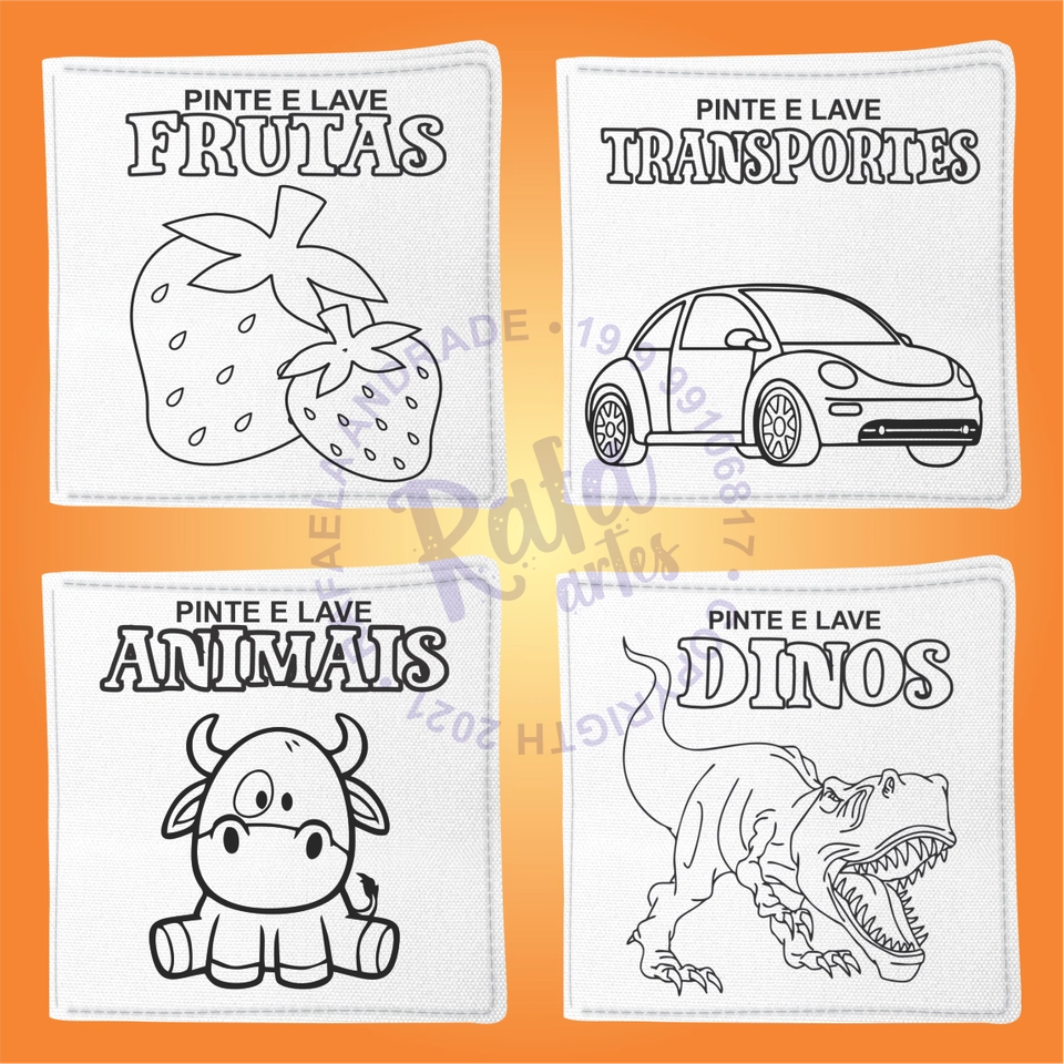 PINTE E LAVE - Livros e almofadinhas - imagem 1