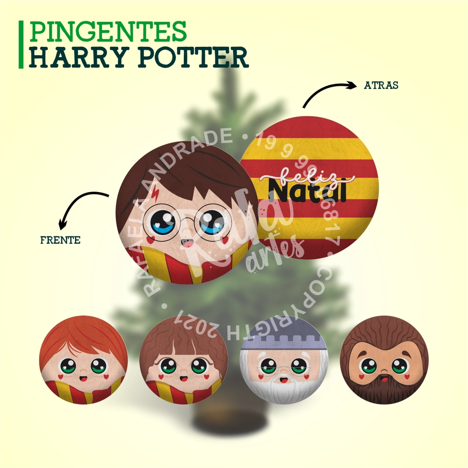 Natal - Pingente Harry Potter - imagem 1
