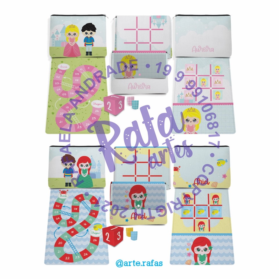 Necessaire Jogos - Princesas - 6