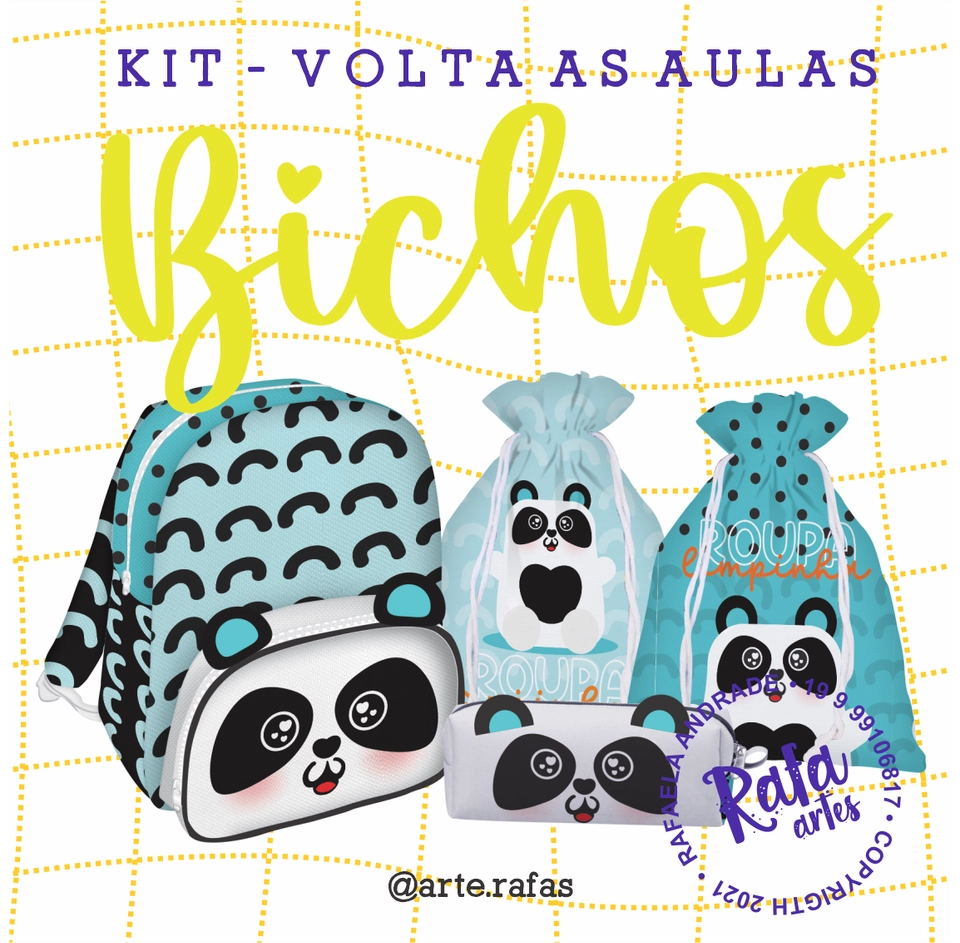 Volta ás Aulas - Kit Bichinhos - imagem 1