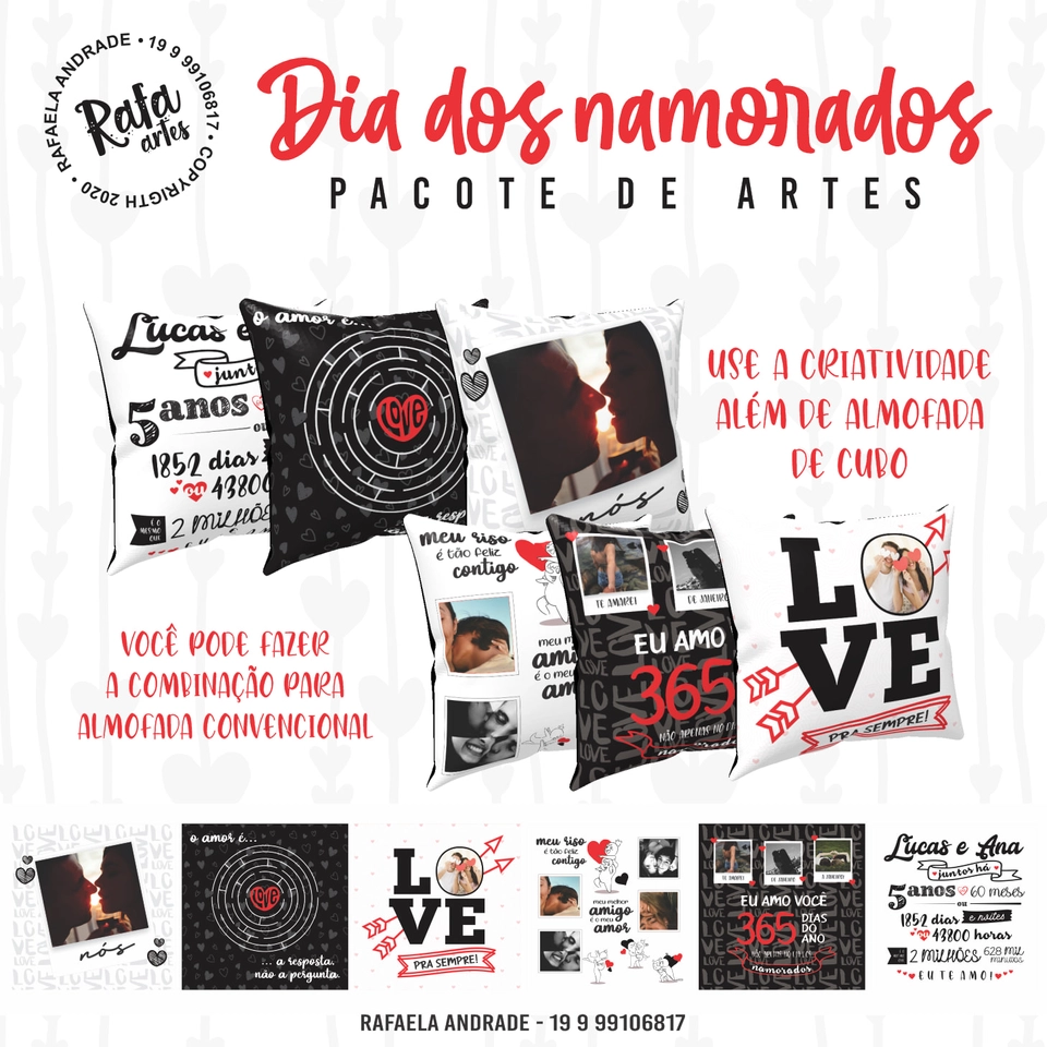Namorados - Almofadas Cubo - imagem 3