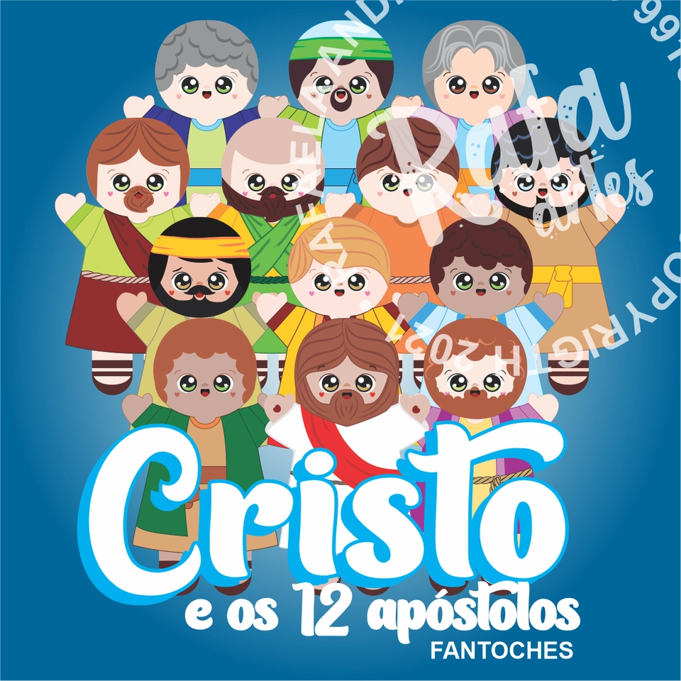 FANTOCHES - CRISTO E OS 12 APOSTOLOS - 1