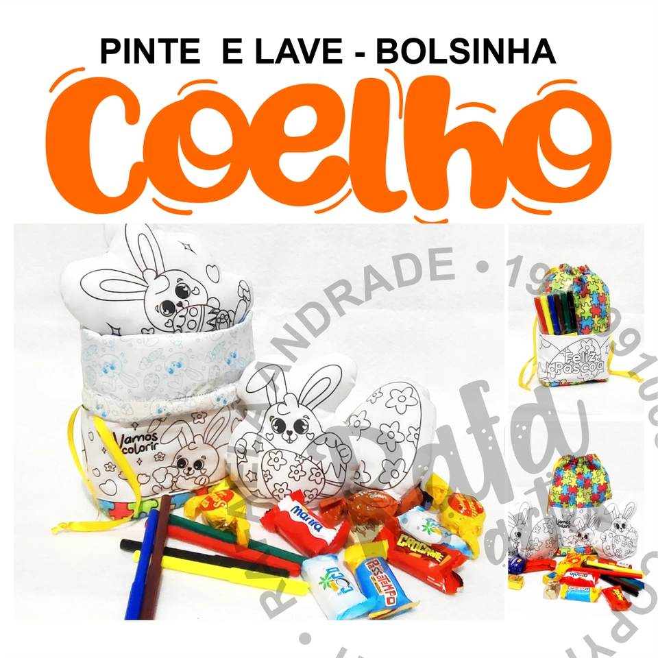 Páscoa - Bolsinha Colorir - imagem 1