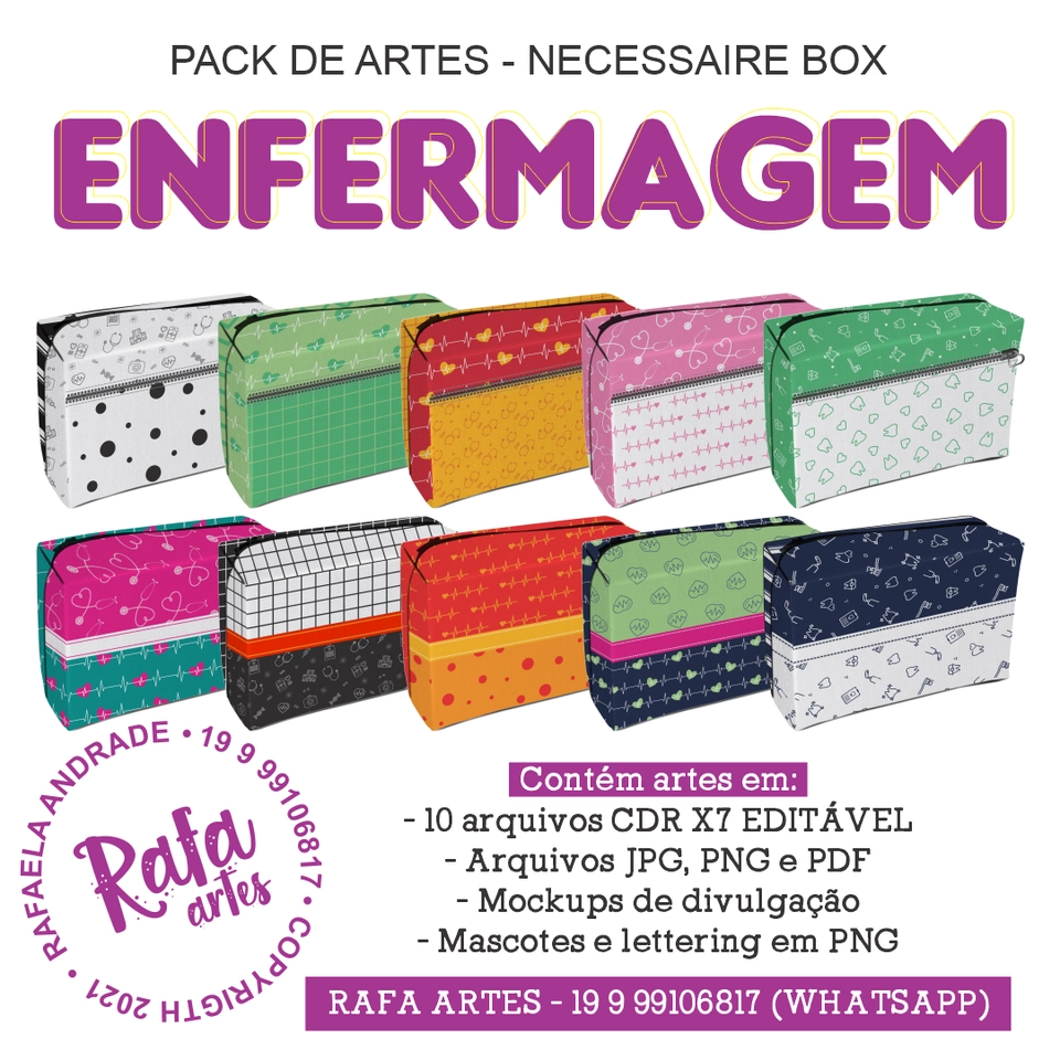 Necessaire Box - Enfermagem - imagem 1