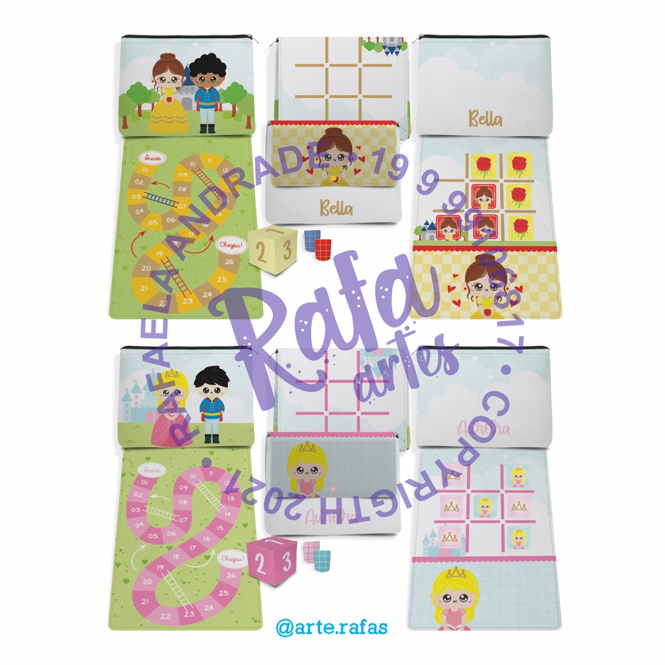 Necessaire Jogos - Princesas - imagem 4