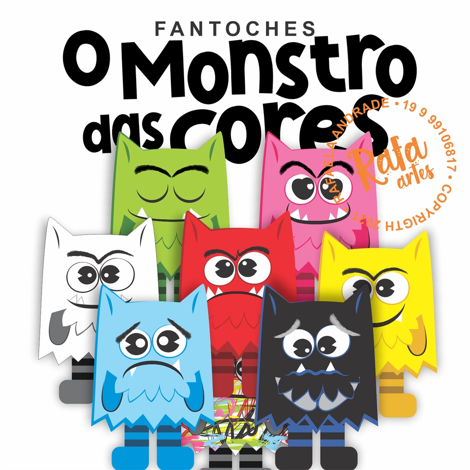 FANTOCHES - O MONSTRO DAS CORES + MALETA POTINHOS - 1