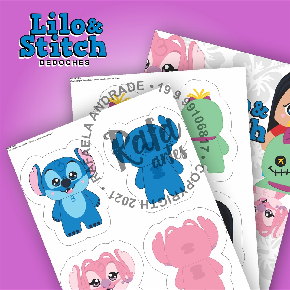 DEDOCHES - Stitch e sua turma - 2