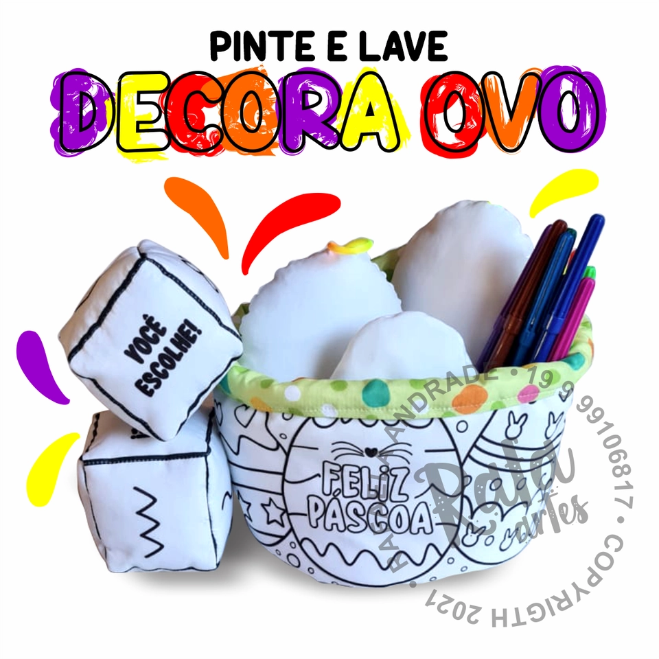 PINTE E LAVE - DECORA OVO