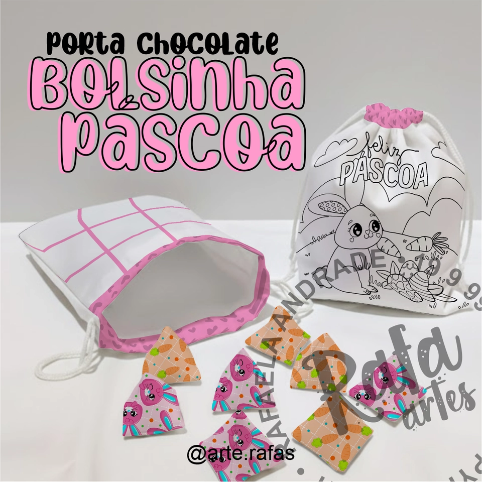 PÁSCOA - BOLSINHA JOGO DA VELHA - imagem 1