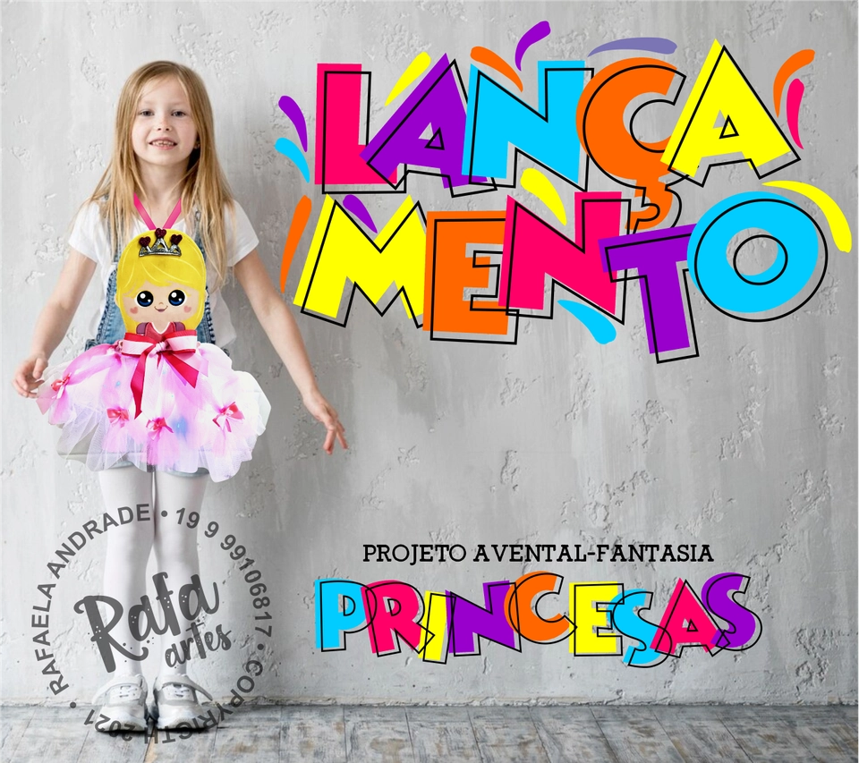 Avental Fantasia - Princesas - imagem 2