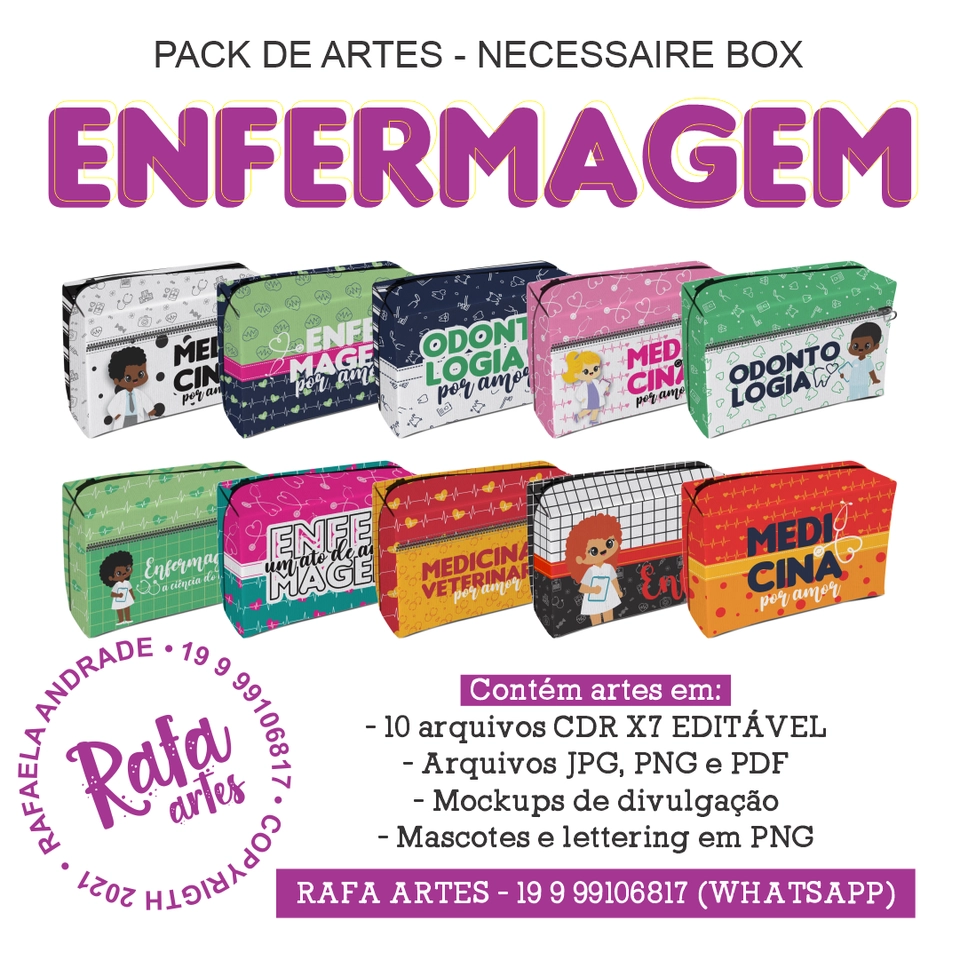 Necessaire Box - Enfermagem - imagem 2