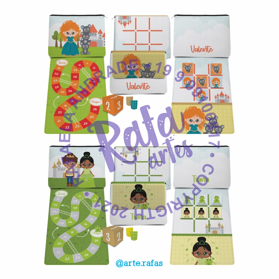 Necessaire Jogos - Princesas - imagem 2