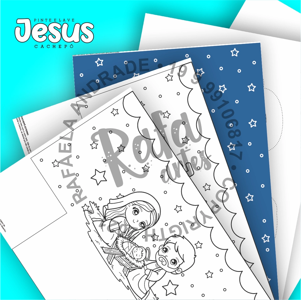 PINTE E LAVE - CACHEPÔ JESUS - imagem 2