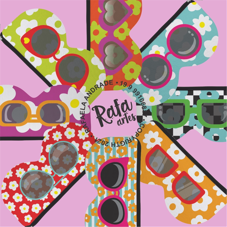 Porta Óculos - Coleção Colorida - imagem 1