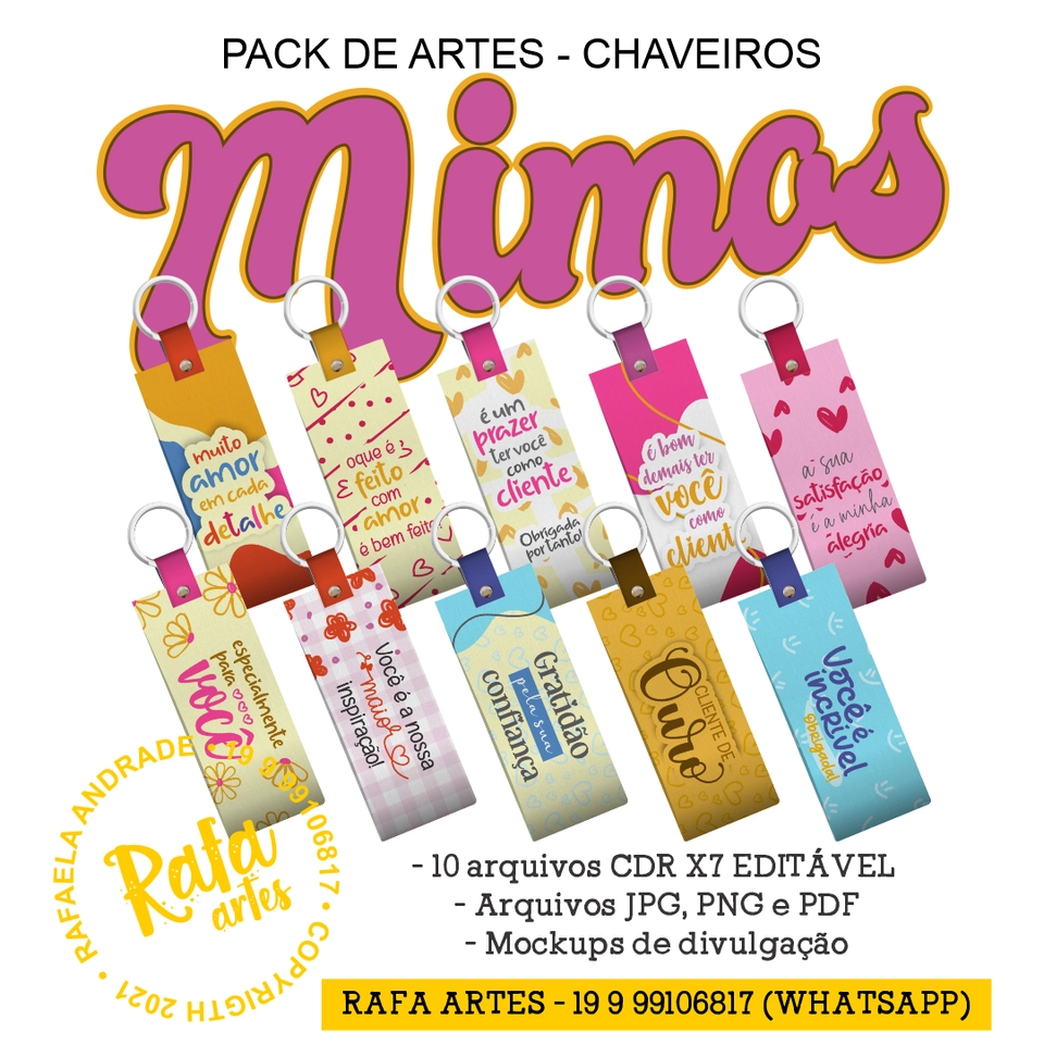 Chaveiro Slim - Mimos Cliente - imagem 1