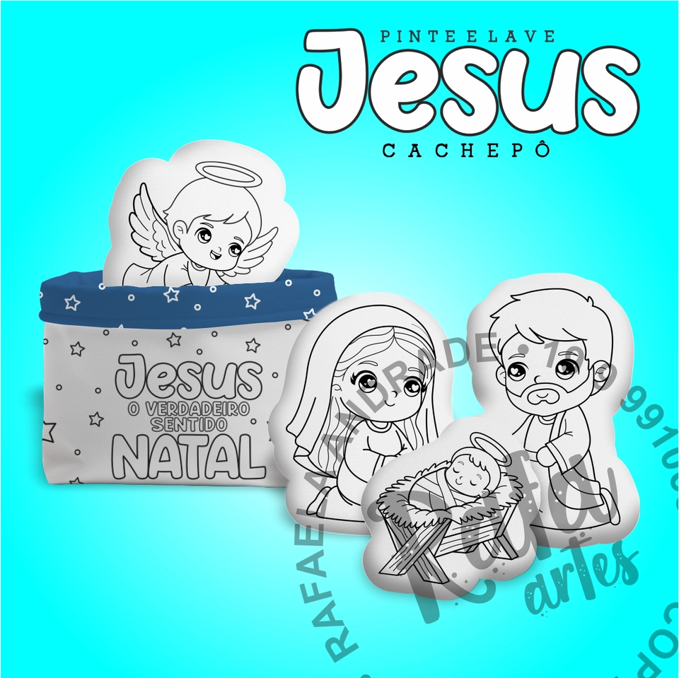 PINTE E LAVE - CACHEPÔ JESUS - imagem 1