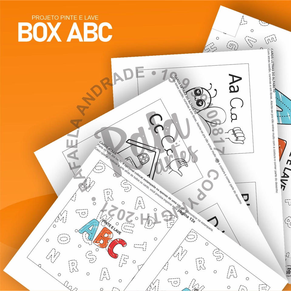 PINTE E LAVE - Box alfabetização  - imagem 2