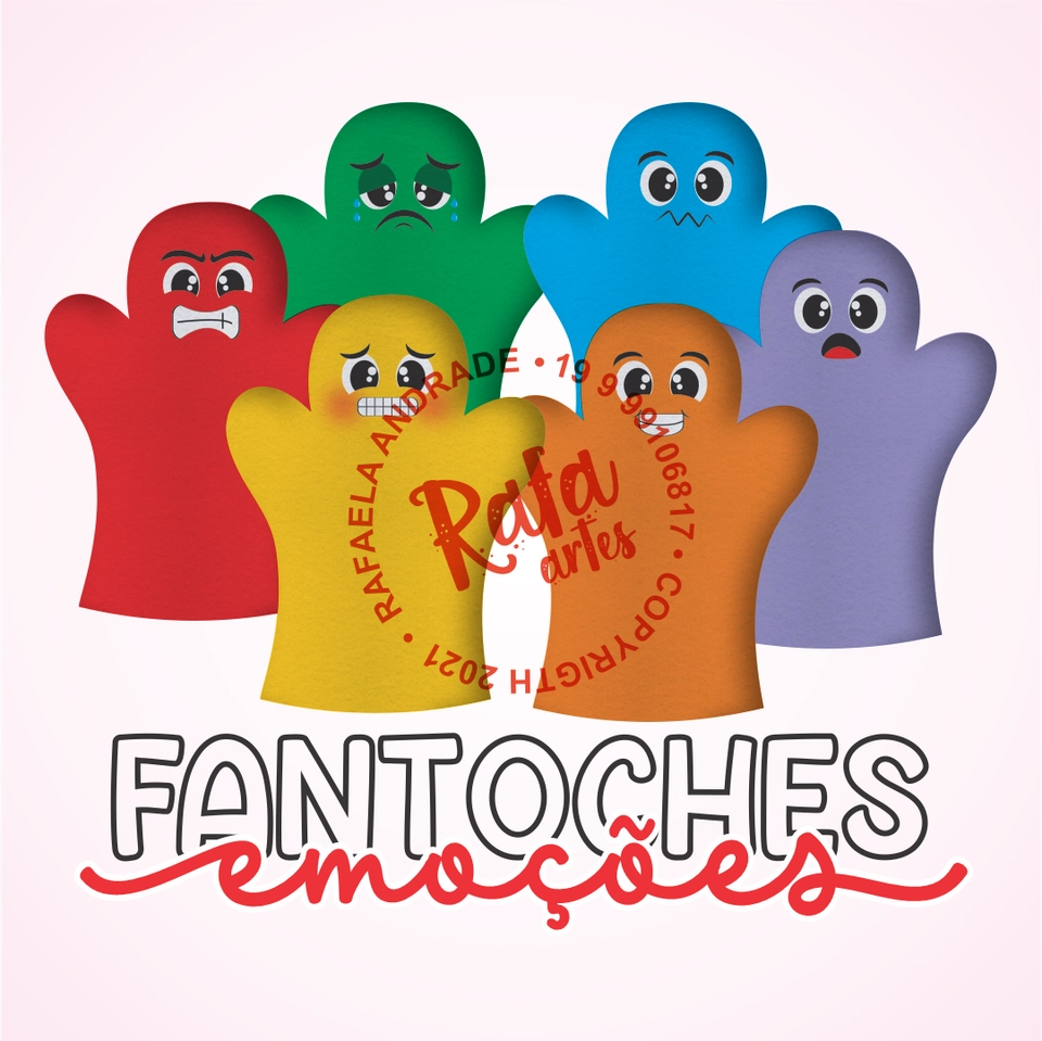 FANTOCHES - Cubo e Fantoches emoções - imagem 1