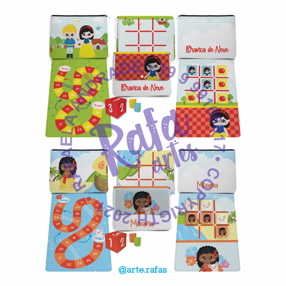 Necessaire Jogos - Princesas - imagem 3