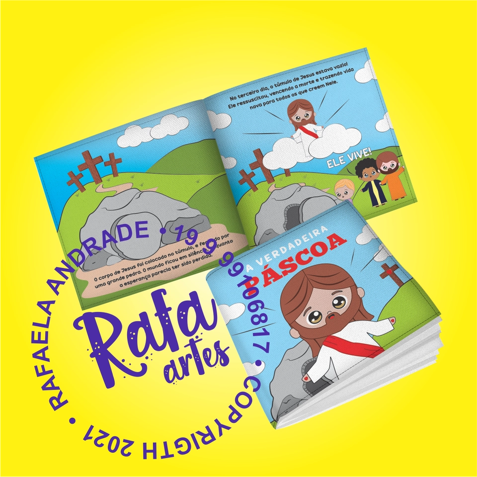LIVRO - A VERDADEIRA PÁSCOA + FANTOCHE JESUS - 1