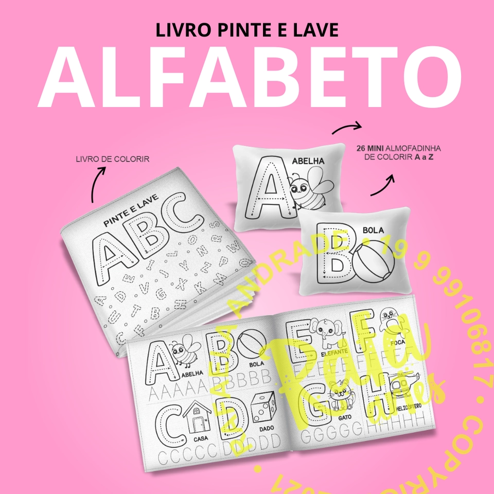 PINTE E LAVE - Livro ABC 