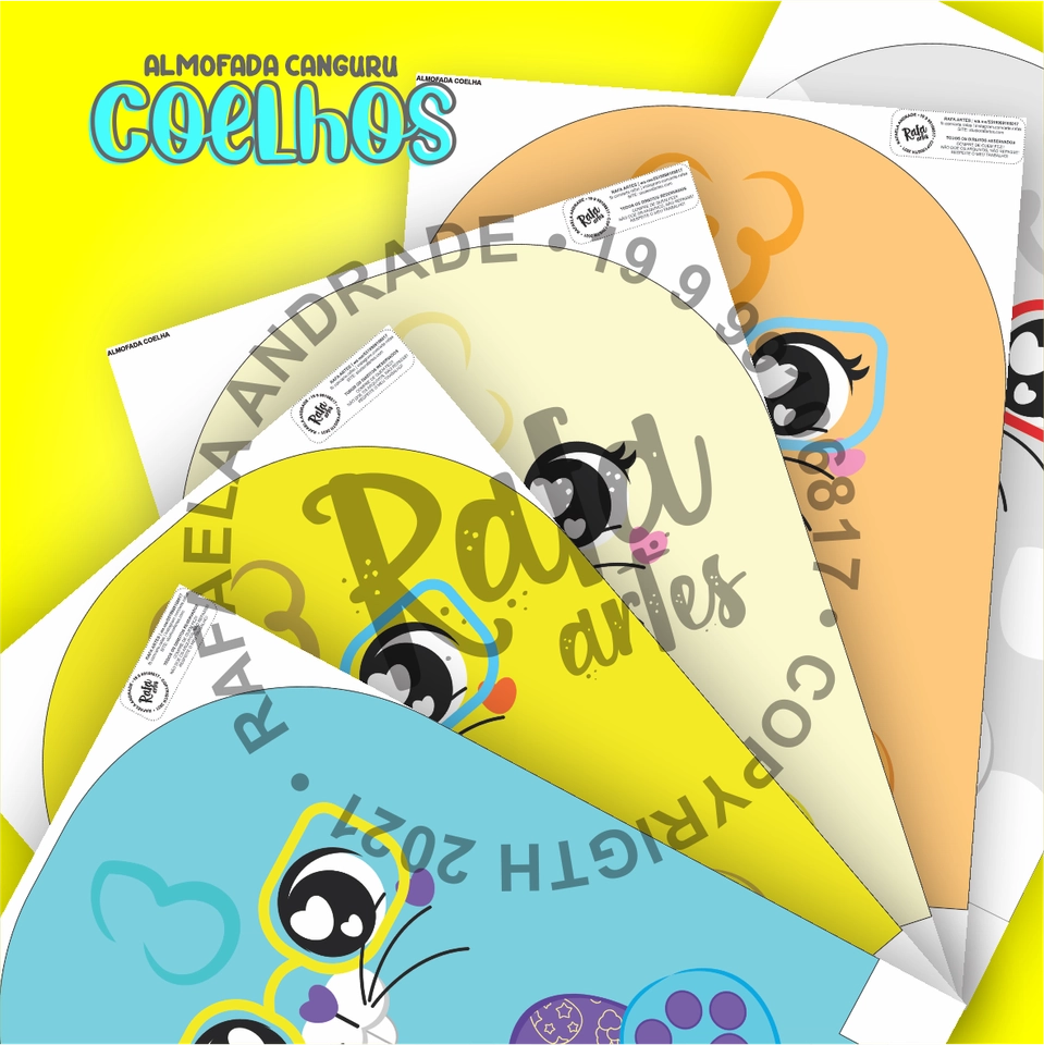 PÁSCOA - ALMOFADA COELHOS CANGURU - imagem 2